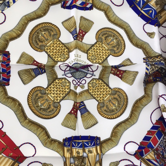 Hermes Les Tambours Scarf/Wrap - Picture 2 of 7